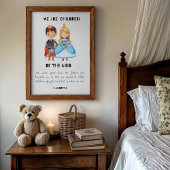 Kinderen van de King Christelijk Nursery Print