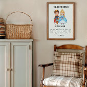 Kinderen van de King Christelijk Nursery Print