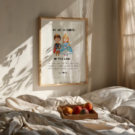 Kinderen van de King Christelijk Nursery Print