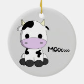 Kinderen van de koeienkoeienziekte van baby keramisch ornament (Achterkant)