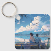 Kinderen van de Kust: Sunny Day Serenity Sleutelha Sleutelhanger (Voorkant)