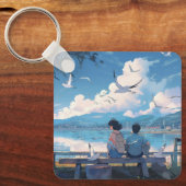 Kinderen van de Kust: Sunny Day Serenity Sleutelha Sleutelhanger (Voorkant)