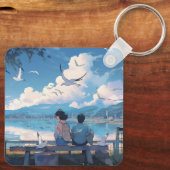 Kinderen van de Kust: Sunny Day Serenity Sleutelha Sleutelhanger (Achterkant)