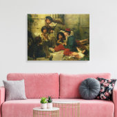 Kinderen van de Straat van Parijs, 1852 Canvas Afdruk (Insitu (Woonkamer))