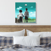 Kinderen van de toekomst canvas afdruk (Insitu (Slaapkamer))