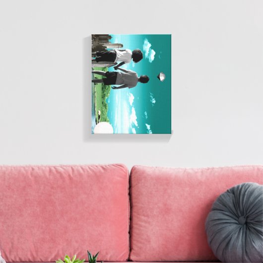 Kinderen van de toekomst canvas afdruk (Insitu (Woonkamer))