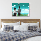 Kinderen van de toekomst canvas afdruk (Insitu (Slaapkamer))