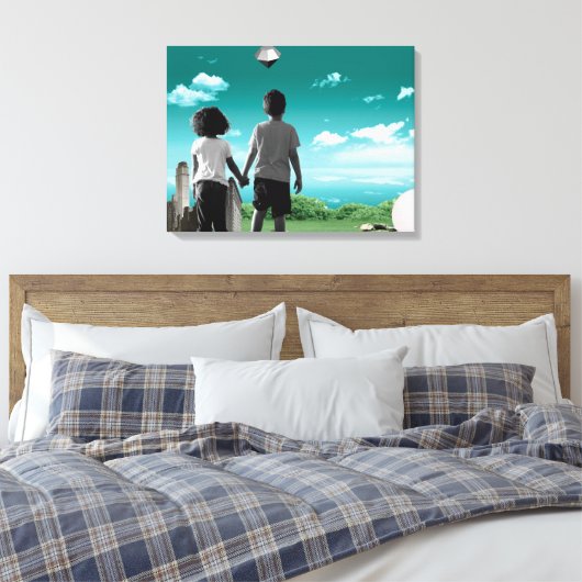 Kinderen van de toekomst canvas afdruk (Insitu (Slaapkamer))