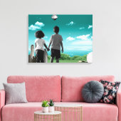 Kinderen van de toekomst canvas afdruk (Insitu (Woonkamer))