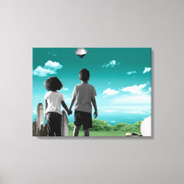 Kinderen van de toekomst canvas afdruk