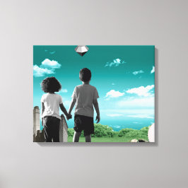 Kinderen van de toekomst canvas afdruk