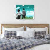 Kinderen van de toekomst canvas afdruk (Insitu (Slaapkamer))