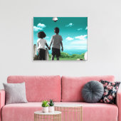 Kinderen van de toekomst canvas afdruk (Insitu (Woonkamer))