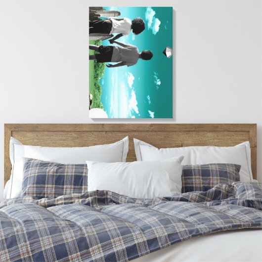 Kinderen van de toekomst canvas afdruk (Insitu (Slaapkamer))