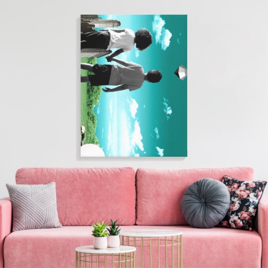 Kinderen van de toekomst canvas afdruk (Insitu (Woonkamer))