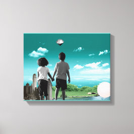 Kinderen van de toekomst canvas afdruk