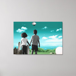 Kinderen van de toekomst canvas afdruk