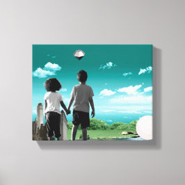 Kinderen van de toekomst canvas afdruk