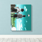 Kinderen van de toekomst canvas afdruk (Insitu (Houten vloer))