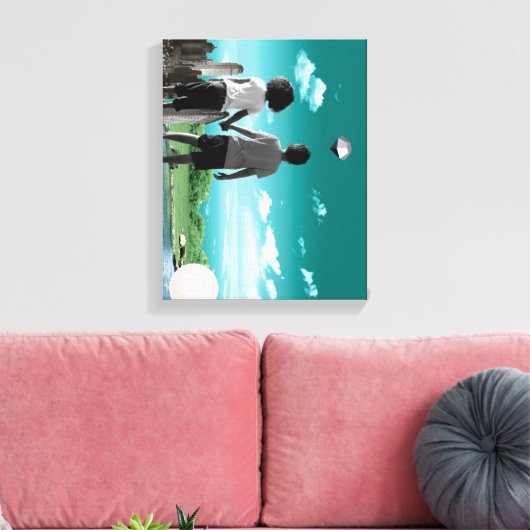 Kinderen van de toekomst canvas afdruk (Insitu (Woonkamer))