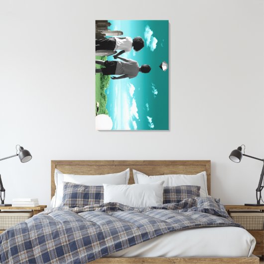 Kinderen van de toekomst canvas afdruk (Insitu (Slaapkamer))