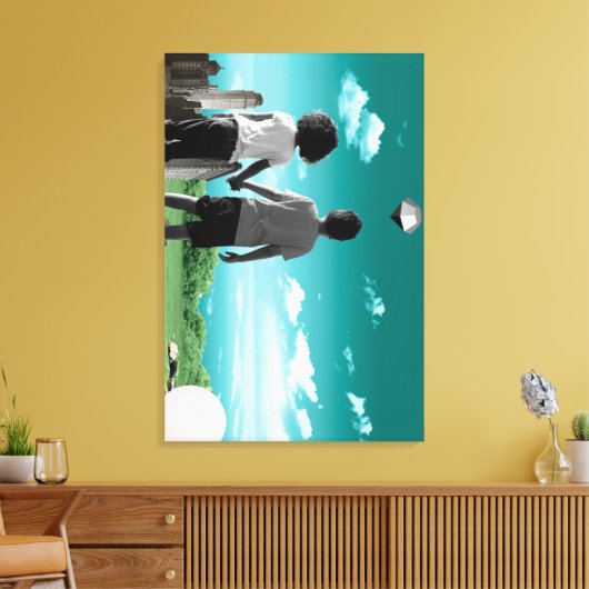 Kinderen van de toekomst canvas afdruk (Insitu (Woonkamer))