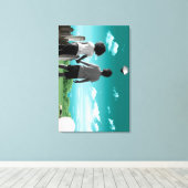 Kinderen van de toekomst canvas afdruk (Insitu (Houten vloer))