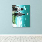 Kinderen van de toekomst canvas afdruk (Insitu (Houten vloer))