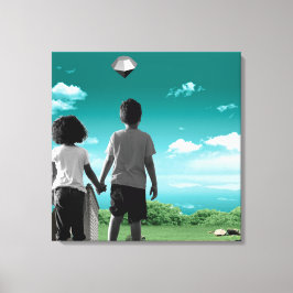 Kinderen van de toekomst canvas afdruk