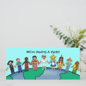 Kinderen van de wereld kaart (Staand voorkant)