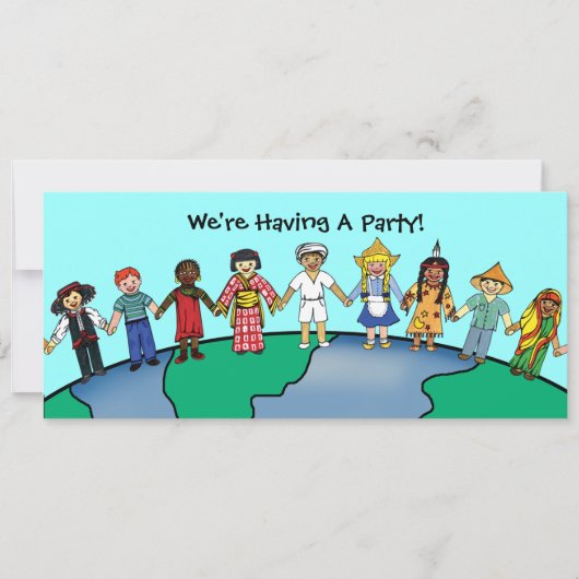 Kinderen van de wereld kaart (Voorkant)