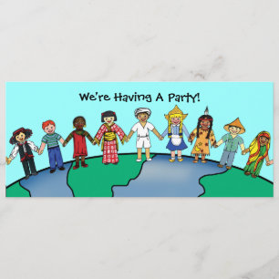 Kinderen van de wereld kaart