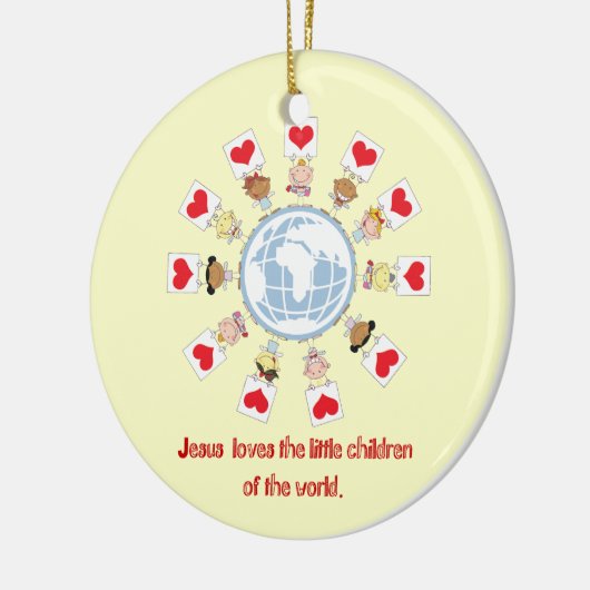 Kinderen van de wereld keramisch ornament (Links)