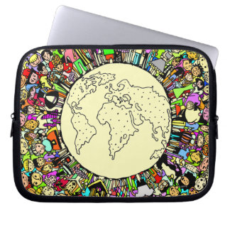 Kinderen van de wereld laptop sleeve