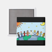 Kinderen van de wereld magneet (Voorkant / Achterkant)