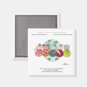 KINDEREN VAN DE WERELD magneet door April McCallum (Voorkant / Achterkant)