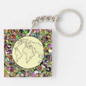 Kinderen van de wereld sleutelhanger (Achterkant)