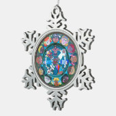 Kinderen van de wereld tin sneeuwvlok ornament (Rechts)