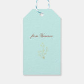 Kinderen van de zee, Jozef Israels Cadeaulabel (Achterkant)