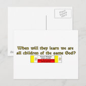 Kinderen van dezelfde God 1 Briefkaart (Voorkant / Achterkant)