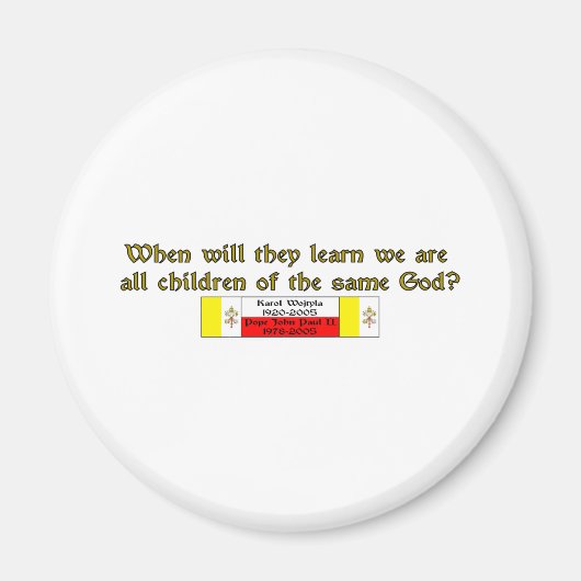Kinderen van dezelfde God 1 Magneet (Voorkant)