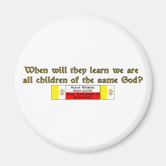 Kinderen van dezelfde God 1 Magneet (Voorkant)