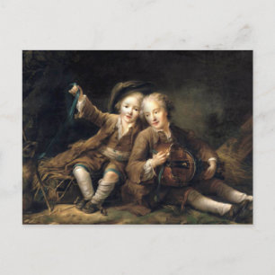 Kinderen van Duc de Bouillon - Francois Drouais Briefkaart