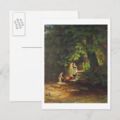 Kinderen van een Brook, c.1822 (olie op het paneel Briefkaart (Voorkant / Achterkant)