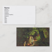 Kinderen van een Brook, c.1822 (olie op het paneel Visitekaartje (Voorkant / Achterkant)