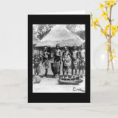 Kinderen van een Doos dakhuis in Oost-Afrika 1903 Kaart (Gele Bloem)