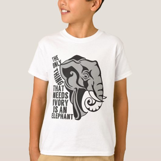 Kinderen van Elephants Cute Animal Activist redden T-shirt (Voorkant)