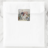 Kinderen van Elhanan Bicknell Vierkante Sticker (Tas)
