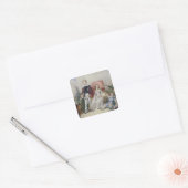 Kinderen van Elhanan Bicknell Vierkante Sticker (Envelop)