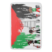 Kinderen van Gaza schilderen Palestijnse vlag Badmat (Voorkant Verticaal)